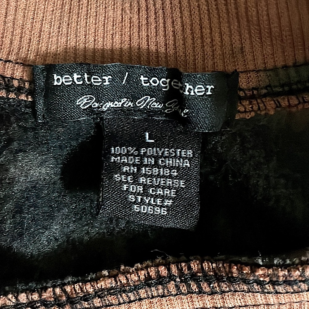 Better / Together crewneck sweatshirt size L - Picture 3 of 9